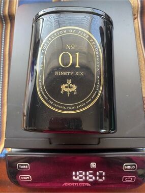 Ninety Six No.1 Scented Candle - Black & Gold Label